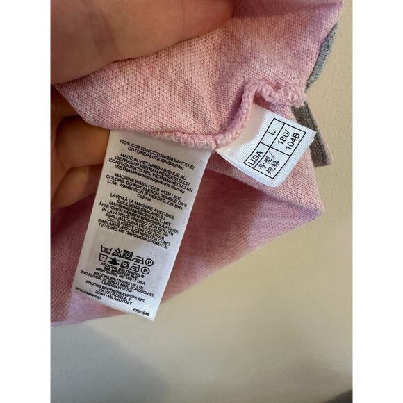 Brooks Brothers Mens Pink Short Sleeve Red Fleece Polo Preppy Heritage Large - Picture 5 of 7